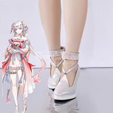 Game Wuthering Waves Cosplay Peach Blossom Radiance Cosplay Shoes